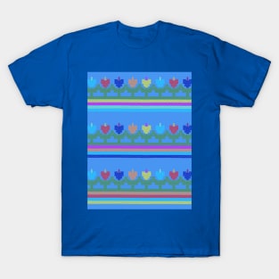 Childish Embroidered Flowers T-Shirt